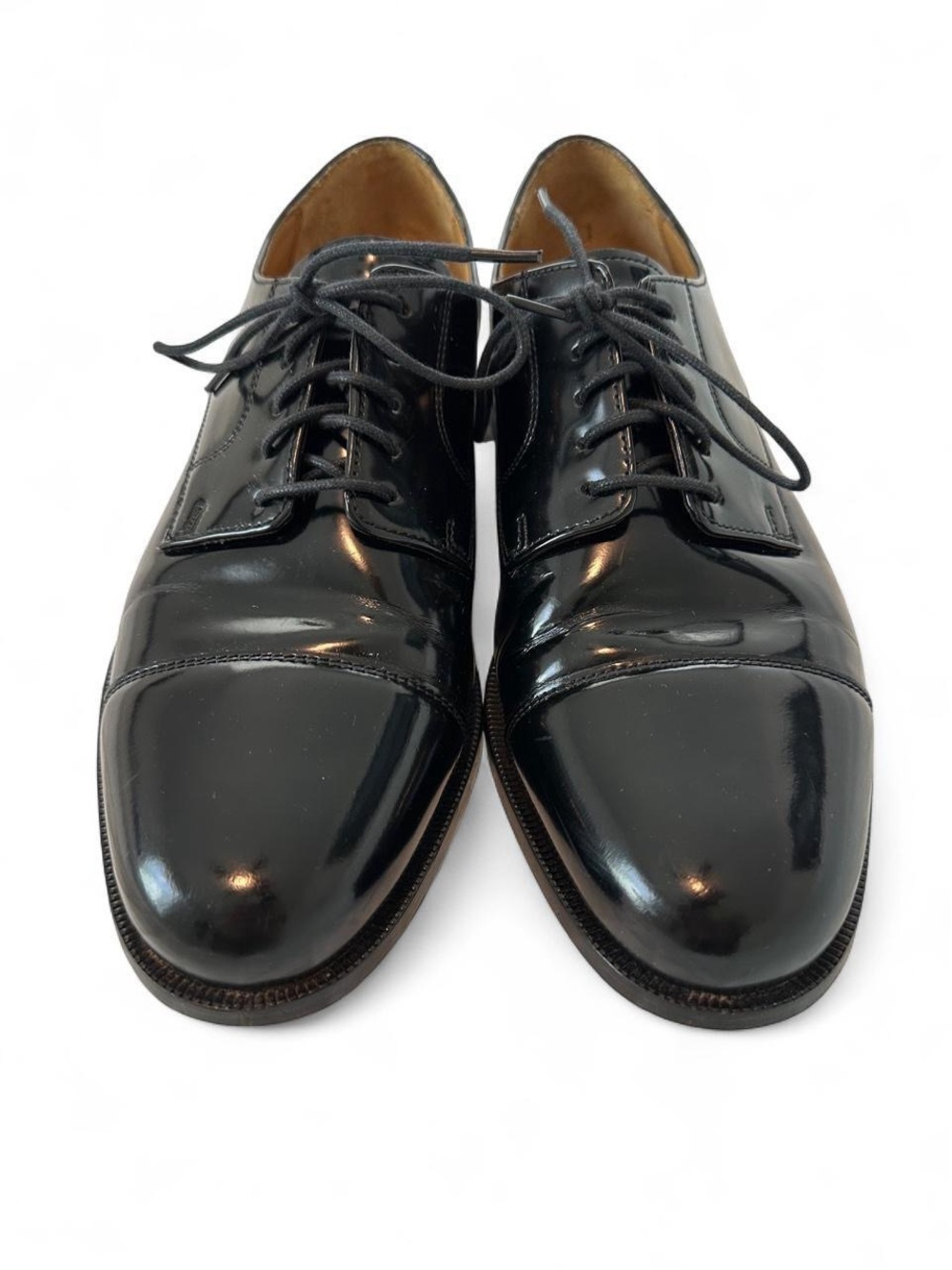 Men 10 Cole haan Classic Black Cap Toe Leather Oxford